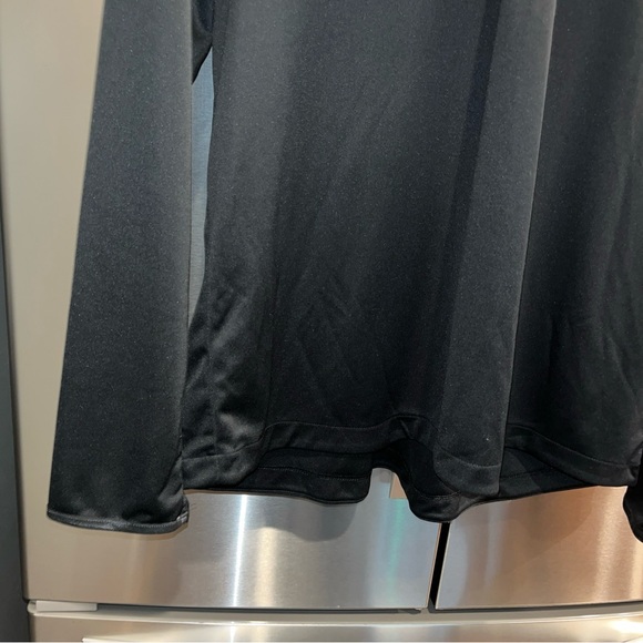 REEBOK black Shirt 3XL Play Dry ¼ Zip Pullover Workout Size 26-28 Polyester NEW - Picture 10 of 14